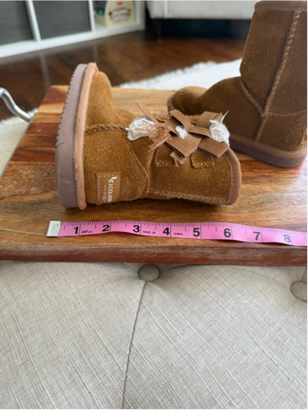 Baby Koolaburra by UGG Brown Boots with Bows Size 7